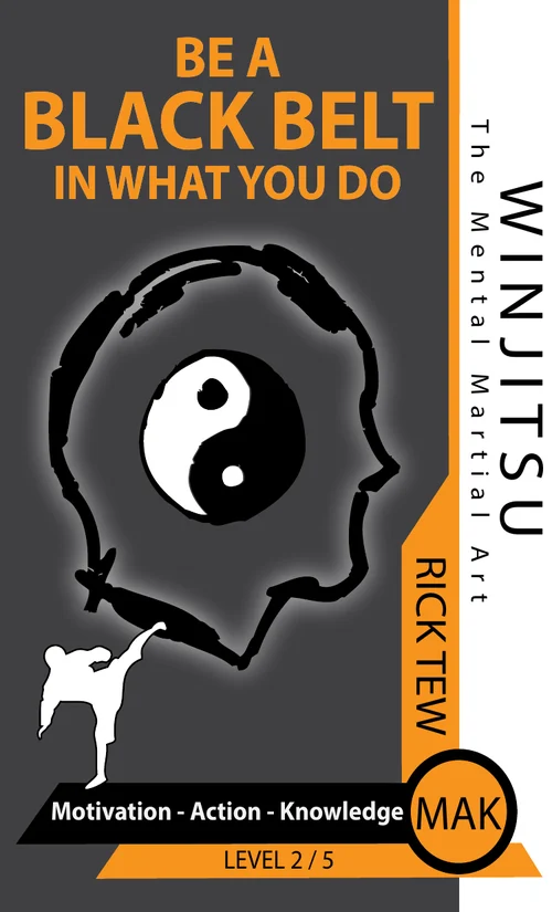 The cover of WinJitsu book 2, Motivation, Action, Knowledge